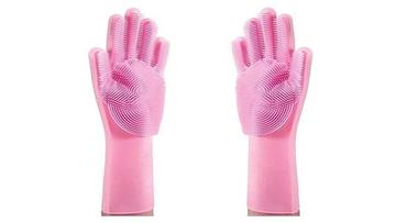 Combo 2 - Silicone Oven Mitt + Silicone Cleaning Gloves